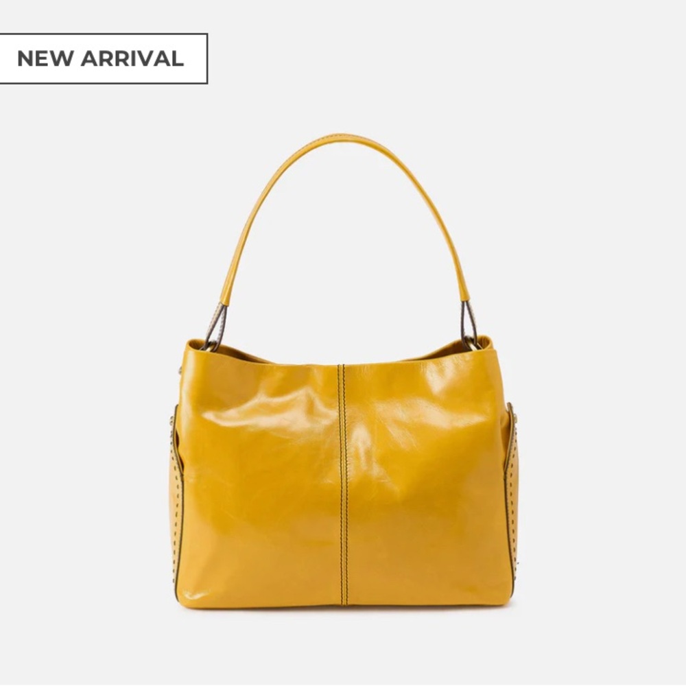 Hobo Yellow Leather Handbag